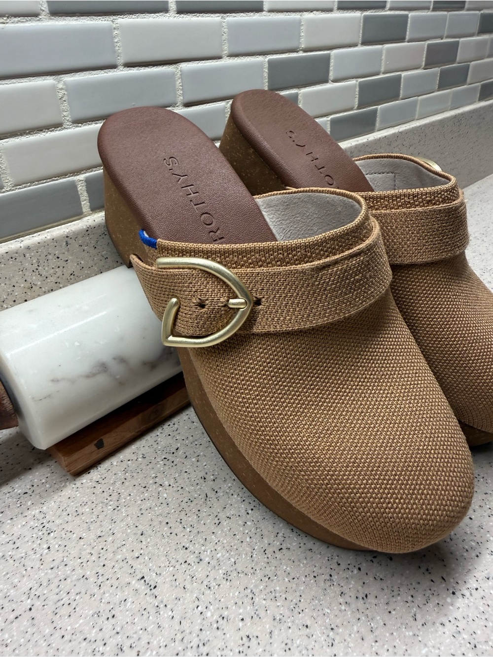 NWOT Rothy's clog mule butternut - Picture 3 of 6